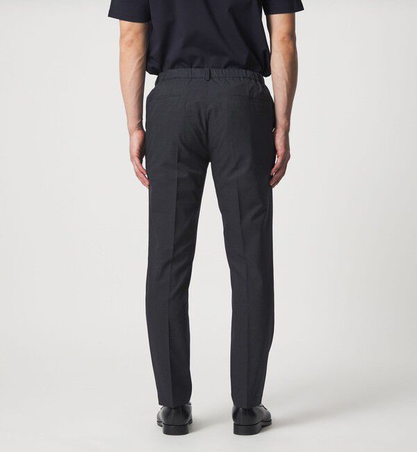UNITED ARROWS「COOL DOTS プリント ノープリーツ テーパード パンツ UA COZY ウォッシャブル 2WAYストレッチ」|スラックス|
