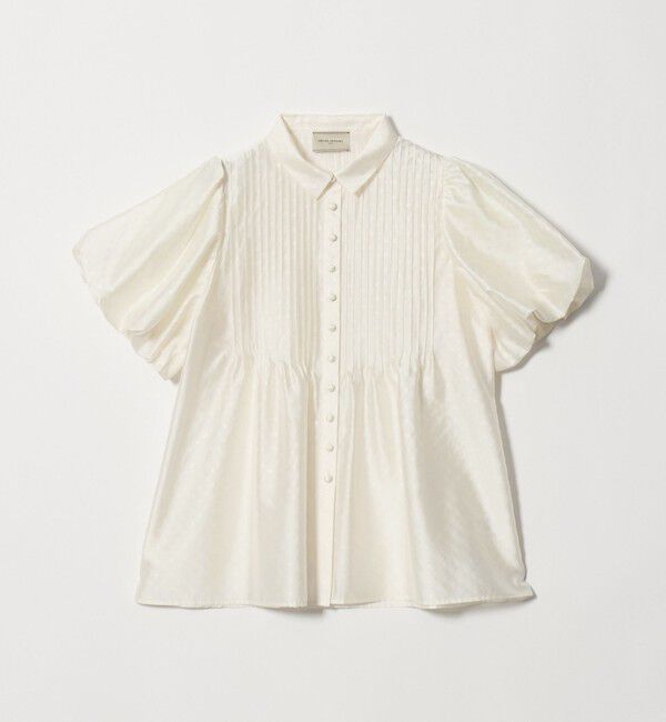 UNITED ARROWS「ドットエンボス ピンタック ブラウス ‐ウォッシャブル‐」|シャツ・ブラウス|