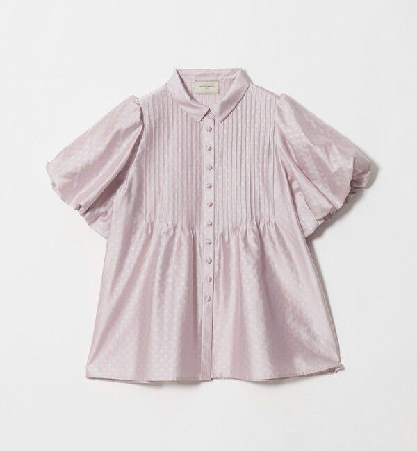 UNITED ARROWS「ドットエンボス ピンタック ブラウス ‐ウォッシャブル‐」|シャツ・ブラウス|