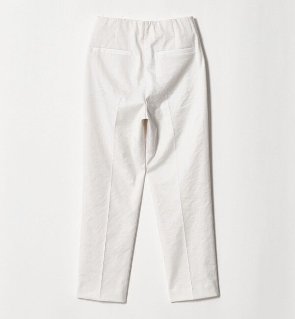UNITED ARROWS「シャイニー スリム パンツ OFF WHITE ‐ストレッチ ウォッシャブル‐」|スラックス|