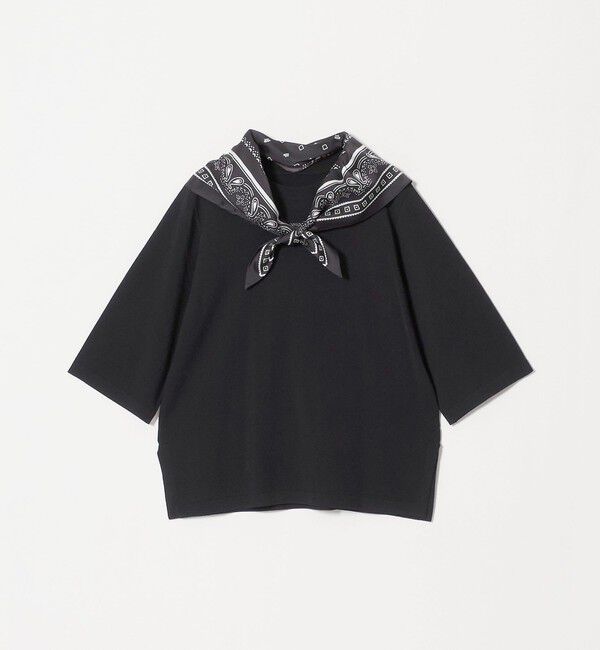 UNITED ARROWS「2WAY スカーフ ニット‐ウォッシャブル‐」|ニット・セーター|BLACK