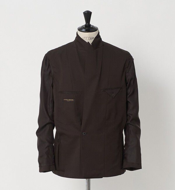 UNITED ARROWS「ギャバジン ダブル 4ボタン ブレザー SーMODEL」|テーラードジャケット|