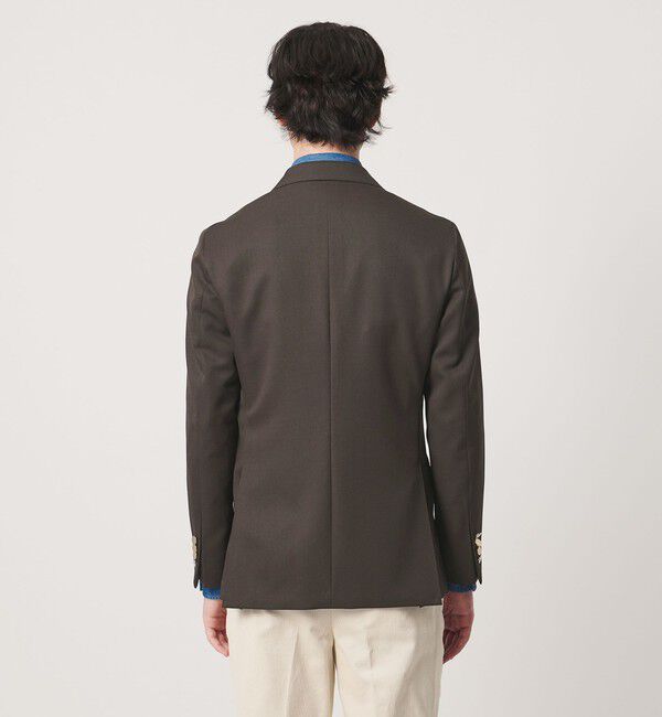 UNITED ARROWS「ギャバジン ダブル 4ボタン ブレザー SーMODEL」|テーラードジャケット|