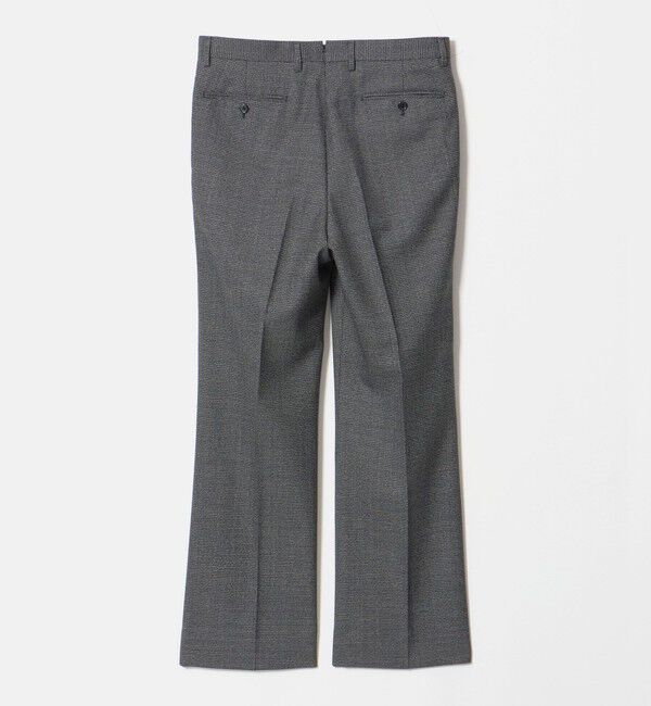 UNITED ARROWS「ハウンドトゥース フレア ノープリーツ スラックス ヨコストレッチ」|スーツ|