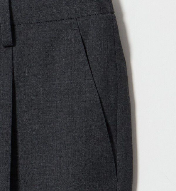 UNITED ARROWS「＜SOVEREIGN＞ウール トロピカル ハーフギャザー イージースラックス」|チノ|