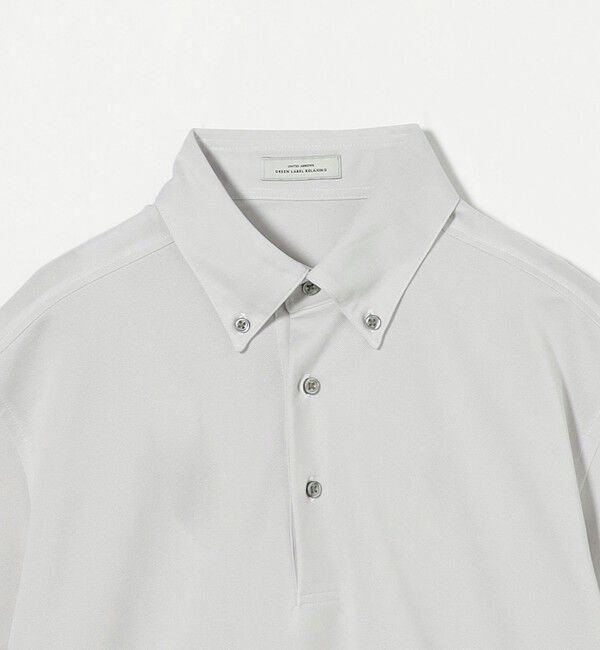 UNITED ARROWS green label relaxing「DUADRY clean バーズアイ ボタンダウン ビズポロ ポロシャツ -吸水速乾・抗菌-」|ポロシャツ|