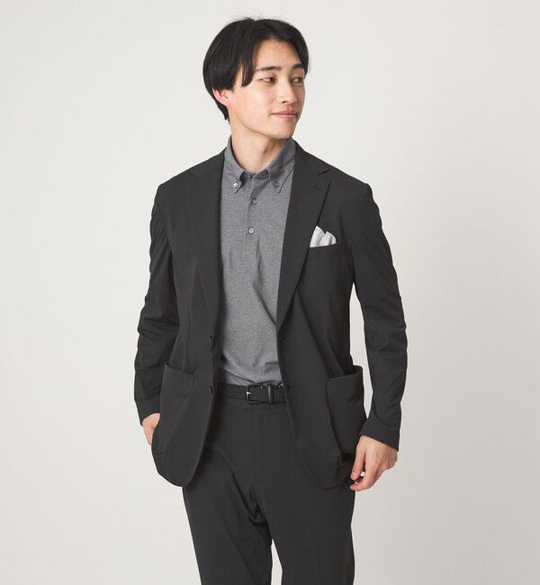 UNITED ARROWS green label relaxing「DUADRY clean バーズアイ ボタンダウン ビズポロ ポロシャツ -吸水速乾・抗菌-」|ポロシャツ|