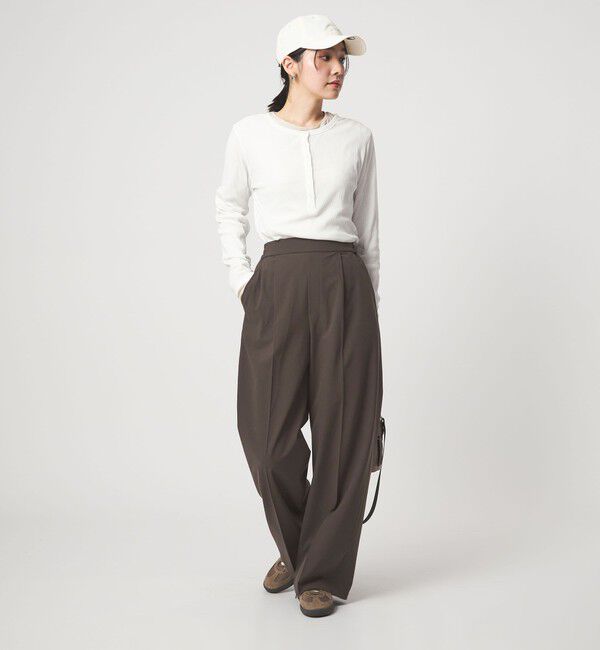 UNITED ARROWS green label relaxing「【WEB限定】＜at ease＞オルマイ ワイド パンツ ウォッシャブル ストレッチ UVカット」|その他|