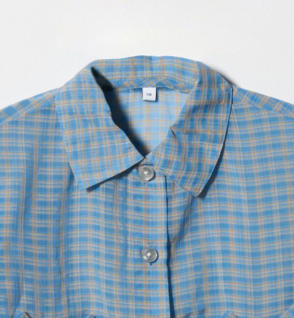 UNITED ARROWS green label relaxing「シースルー チェック シャツ / キッズ  100cm-130cm」|シャツ・ブラウス|