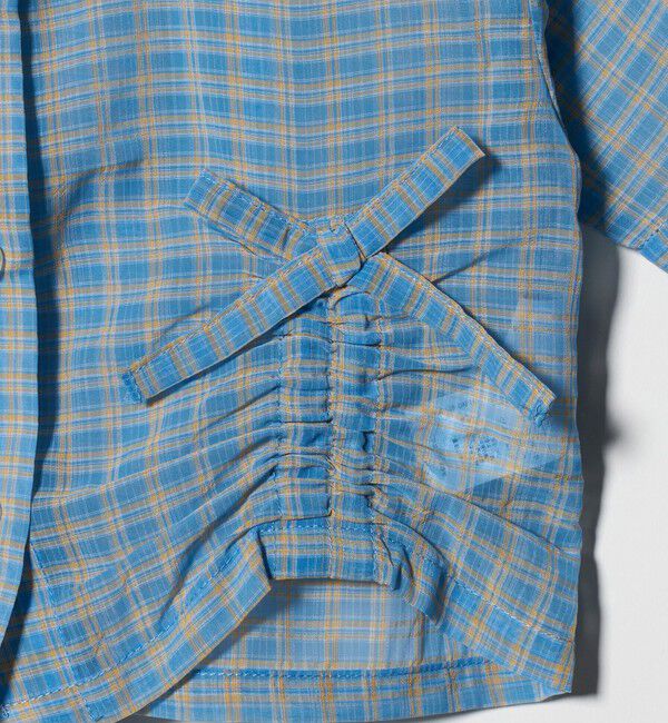 UNITED ARROWS green label relaxing「シースルー チェック シャツ / キッズ  100cm-130cm」|シャツ・ブラウス|