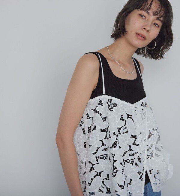 UNITED ARROWS green label relaxing「デコルテタンクトップ / カップインナー」|タンクトップ|