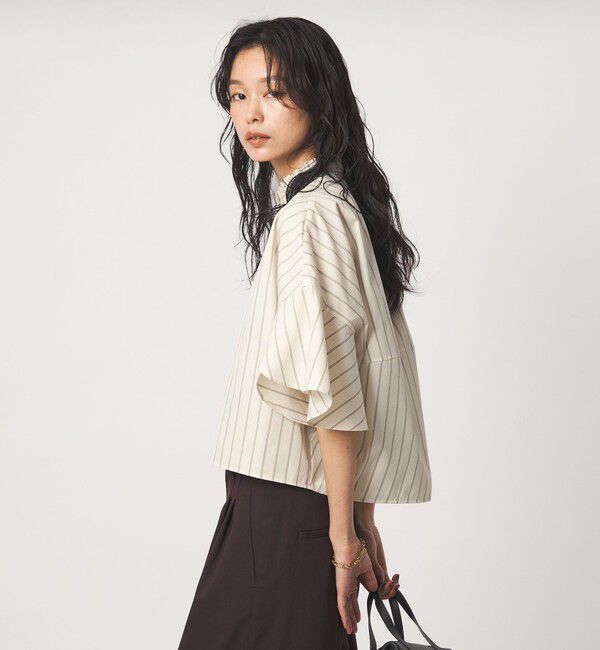 UNITED ARROWS green label relaxing「フレアスリーブ ブラウス 接触冷感」|シャツ・ブラウス|