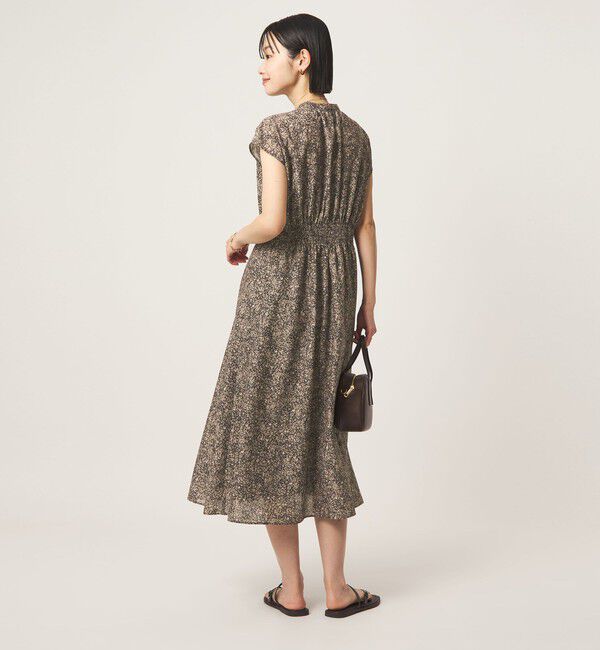 UNITED ARROWS green label relaxing「シアー タック フレア フレンチスリーブ ワンピース」|ワンピース|