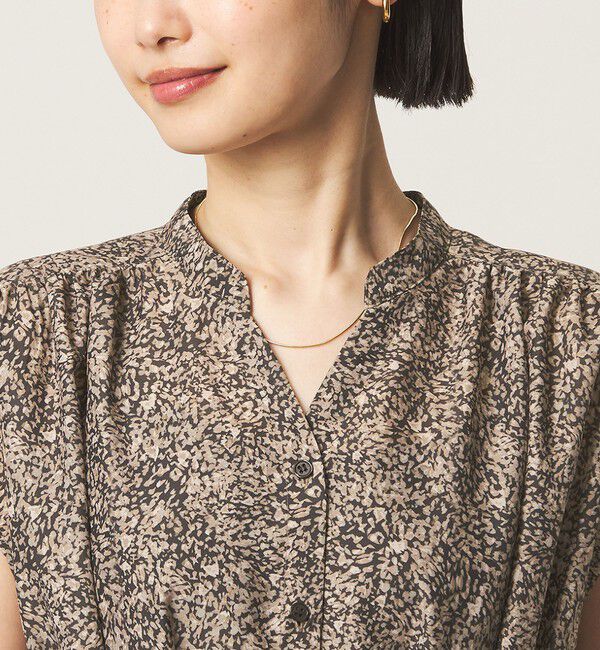 UNITED ARROWS green label relaxing「シアー タック フレア フレンチスリーブ ワンピース」|ワンピース|
