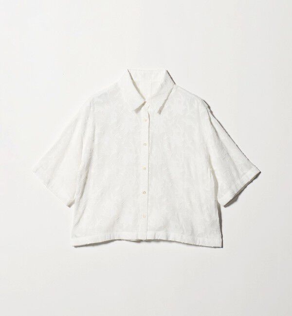 UNITED ARROWS green label relaxing「カット ジャガード ショートスリーブ シャツ」|シャツ・ブラウス|