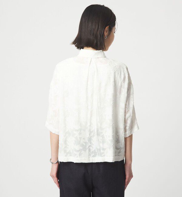 UNITED ARROWS green label relaxing「カット ジャガード ショートスリーブ シャツ」|シャツ・ブラウス|