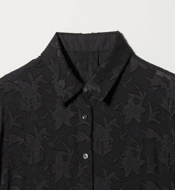 UNITED ARROWS green label relaxing「カット ジャガード ショートスリーブ シャツ」|シャツ・ブラウス|