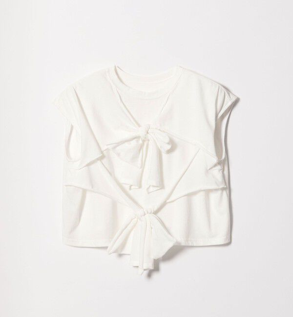 EMMEL REFINES「＜EMMEL REFINES＞EM 2リボン ショート プルオーバー」|Tシャツ・カットソー|