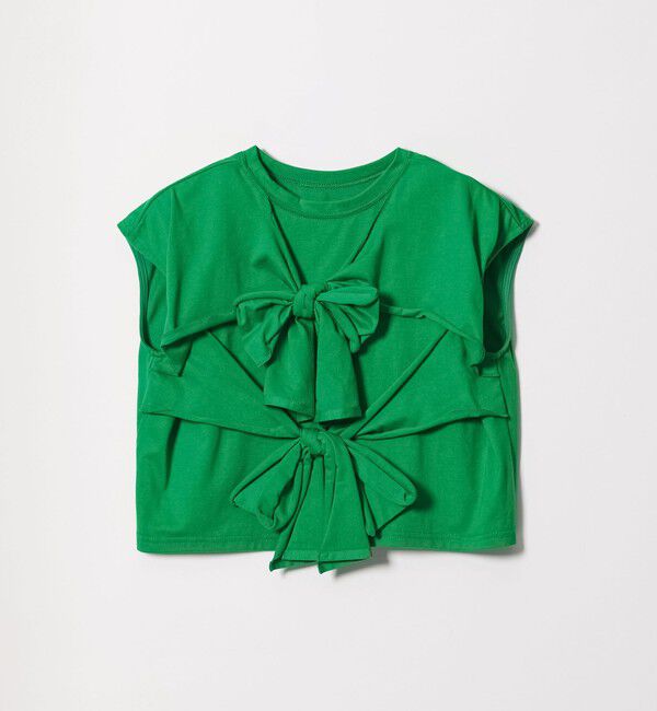 EMMEL REFINES「＜EMMEL REFINES＞EM 2リボン ショート プルオーバー」|Tシャツ・カットソー|