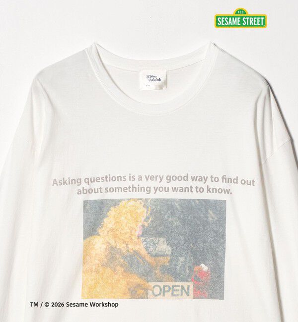 EMMEL REFINES「＜ST.JOHNS 3RD CLUB＞セサミストリート ロングスリーブ Tシャツ 2＜ Select by EMMEL REFINES ＞」|Tシャツ・カットソー|