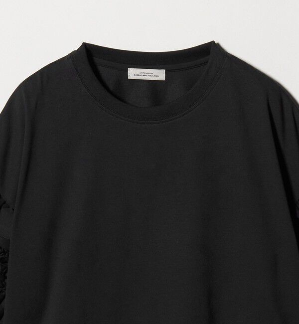 UNITED ARROWS green label relaxing「【WEB限定】＜at ease＞袖フリル  ショートスリーブ カットソー」|Tシャツ・カットソー|