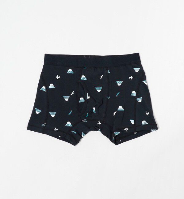 UNITED ARROWS green label relaxing「ファイン オーガニック ラッキー ボクサーパンツ」|インナー|BLACK