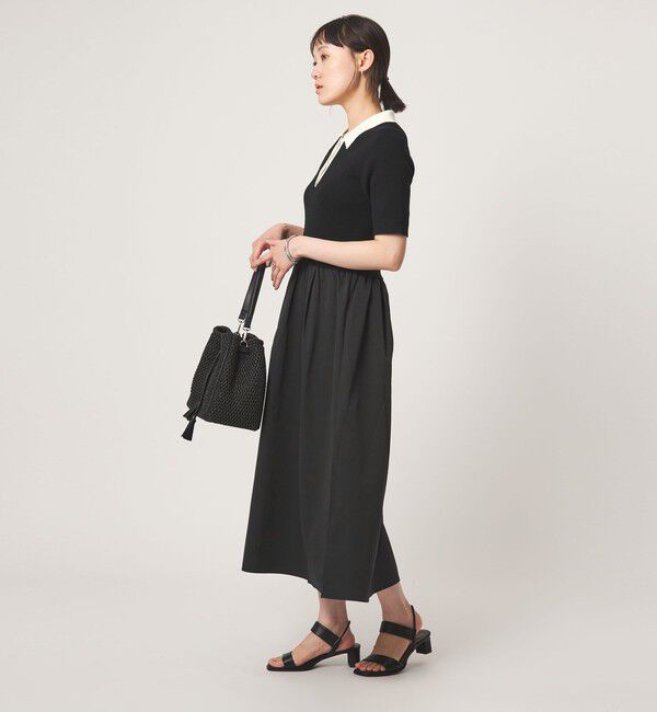 UNITED ARROWS green label relaxing「エリツキ ドッキング ショートスリーブ ワンピース」|ワンピース|