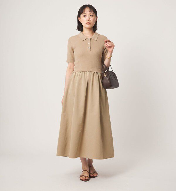 UNITED ARROWS green label relaxing「エリツキ ドッキング ショートスリーブ ワンピース」|ワンピース|