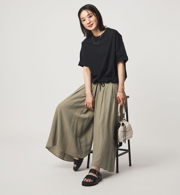 UNITED ARROWS green label relaxing「【WEB限定】＜at ease＞ボイル キュロット パンツ」|キュロット|