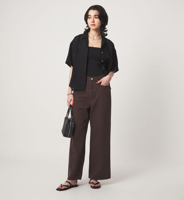 UNITED ARROWS green label relaxing「［size SHORT/TALLあり］ワイド デニム パンツ」|デニム|