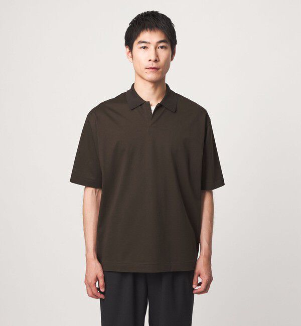 UNITED ARROWS green label relaxing「クリア MVS スキッパー 半袖 ポロシャツ」|Tシャツ・カットソー|