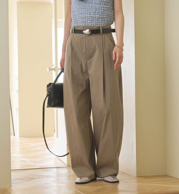 BEAUTY&YOUTH UNITED ARROWS「タックカーブパンツ ウォッシャブル 接触冷感」|その他|