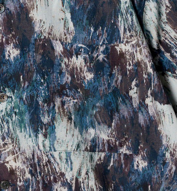 BEAUTY&YOUTH UNITED ARROWS「ロンシャン ブラッシュド パターン キャンプ シャツ GRANDE型」|シャツ・ブラウス|