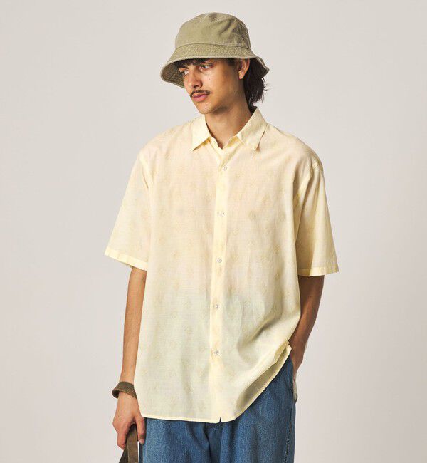 STEVEN ALAN「＜Steven Alan＞ プリント レギュラーカラー ショートスリーブ シャツ BOX」|シャツ・ブラウス|