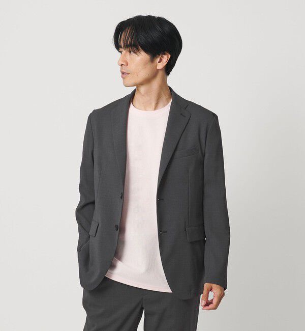 BEAUTY&YOUTH UNITED ARROWS「東レ/TORAY COOL-TEX ジャケット ウォッシャブル 接触冷感 吸水速乾 ストレッチ セットアップ対応可能」|テーラードジャケット|DK.GRAY