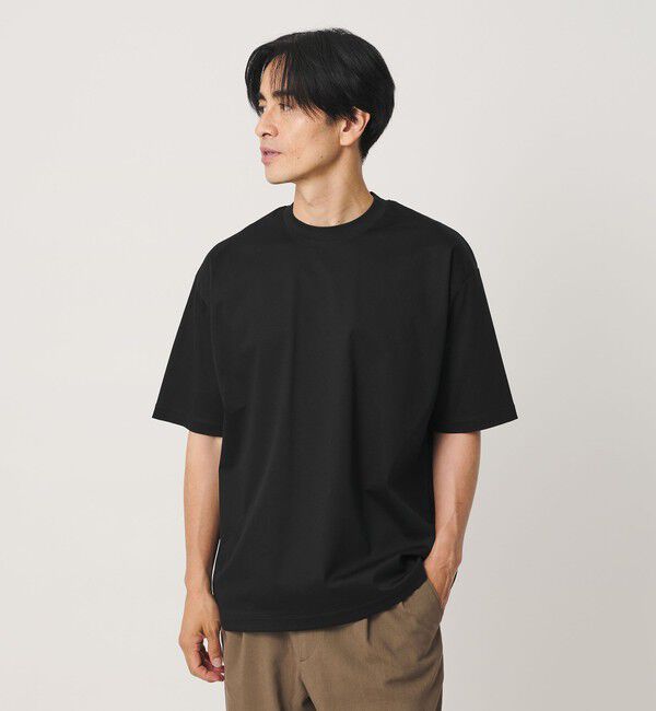 BEAUTY&YOUTH UNITED ARROWS「クール デオドラント クルーネック Tシャツ 接触冷感 抗菌防臭」|Tシャツ・カットソー|BLACK