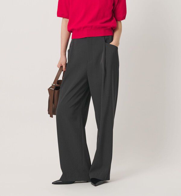 BEAUTY&YOUTH UNITED ARROWS「ポリエステルブレンド バックゴム ワイドパンツ ウォッシャブル 吸水速乾 防シワ」|その他|