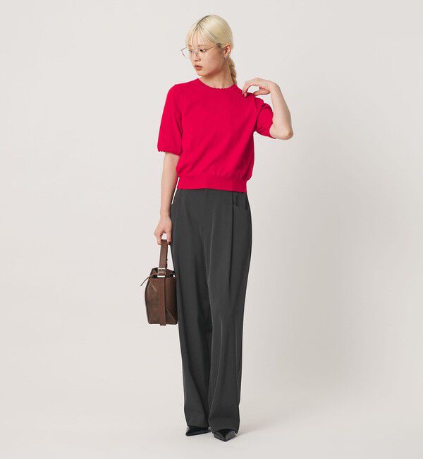 BEAUTY&YOUTH UNITED ARROWS「ポリエステルブレンド バックゴム ワイドパンツ ウォッシャブル 吸水速乾 防シワ」|その他|