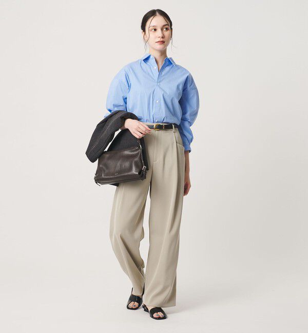 BEAUTY&YOUTH UNITED ARROWS「ポリエステルブレンド バックゴム ワイドパンツ ウォッシャブル 吸水速乾 防シワ」|その他|