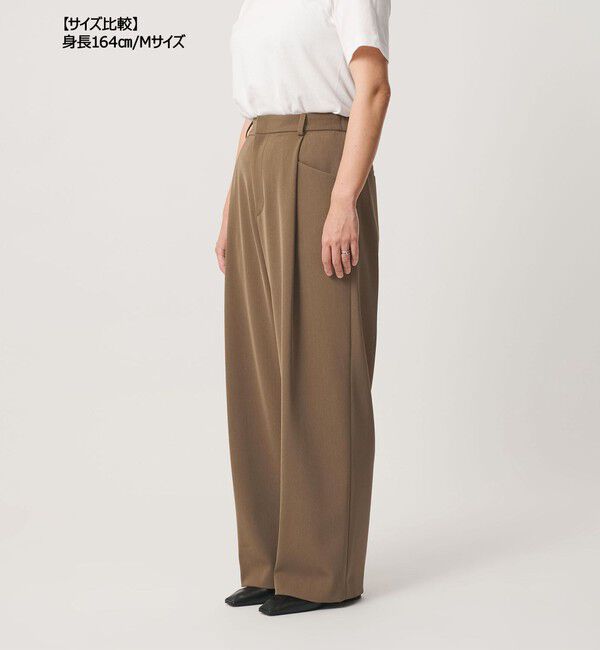BEAUTY&YOUTH UNITED ARROWS「ポリエステルブレンド バックゴム ワイドパンツ ウォッシャブル 吸水速乾 防シワ」|その他|