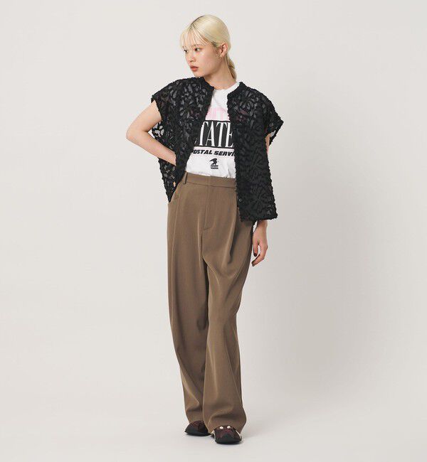 BEAUTY&YOUTH UNITED ARROWS「ポリエステルブレンド バックゴム ワイドパンツ ウォッシャブル 吸水速乾 防シワ」|その他|