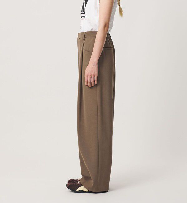 BEAUTY&YOUTH UNITED ARROWS「ポリエステルブレンド バックゴム ワイドパンツ ウォッシャブル 吸水速乾 防シワ」|その他|
