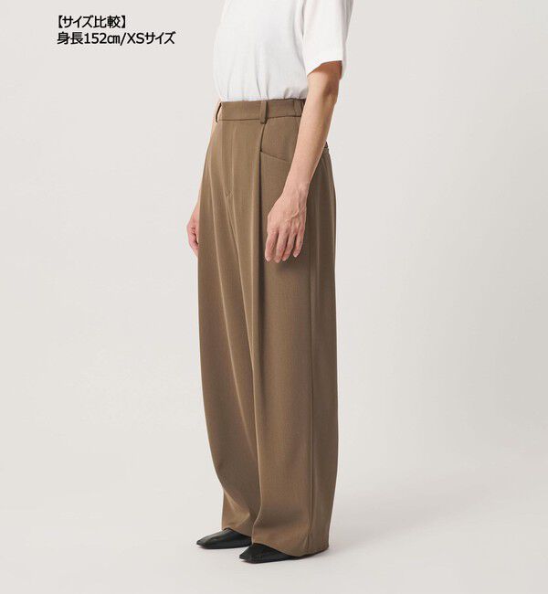 BEAUTY&YOUTH UNITED ARROWS「ポリエステルブレンド バックゴム ワイドパンツ ウォッシャブル 吸水速乾 防シワ」|その他|
