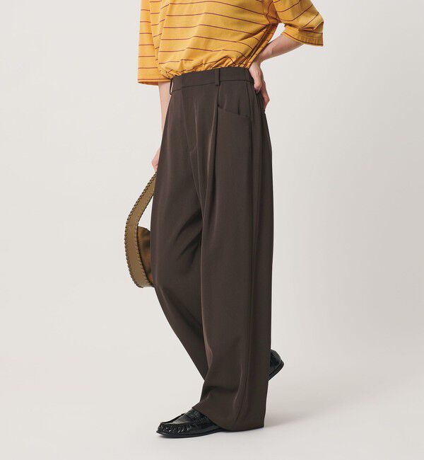 BEAUTY&YOUTH UNITED ARROWS「ポリエステルブレンド バックゴム ワイドパンツ ウォッシャブル 吸水速乾 防シワ」|その他|