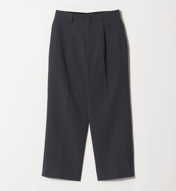 BEAUTY&YOUTH UNITED ARROWS「エアロ ツイル 1プリーツ スラックス NO.9」|チノ|DK.GRAY