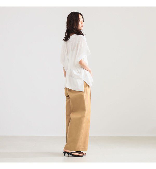 Demi-Luxe BEAMS 「コットン Vネック ブラウス」|シャツ・ブラウス|