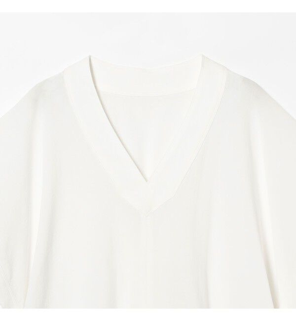 Demi-Luxe BEAMS 「コットン Vネック ブラウス」|シャツ・ブラウス|
