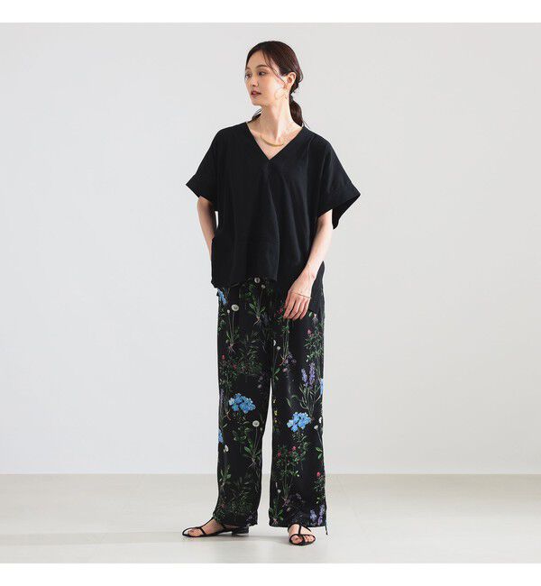 Demi-Luxe BEAMS 「コットン Vネック ブラウス」|シャツ・ブラウス|