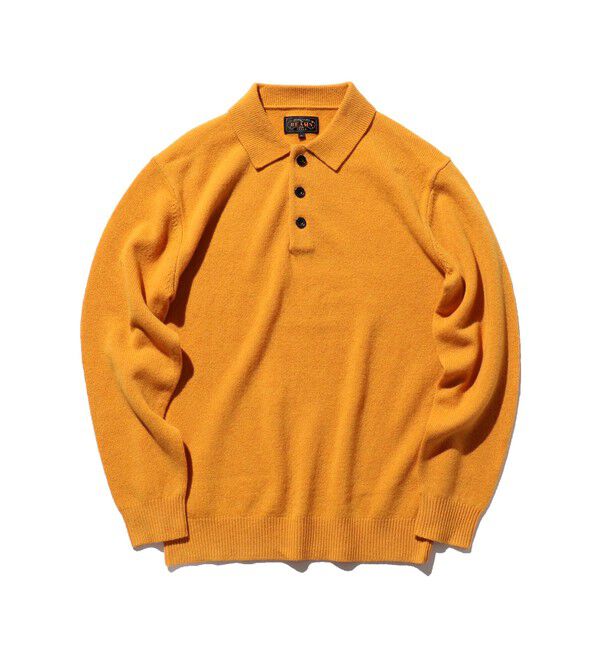 BEAMS PLUS「BEAMS PLUS / 9ゲージ ニット ポロ」|ポロシャツ|GOLD