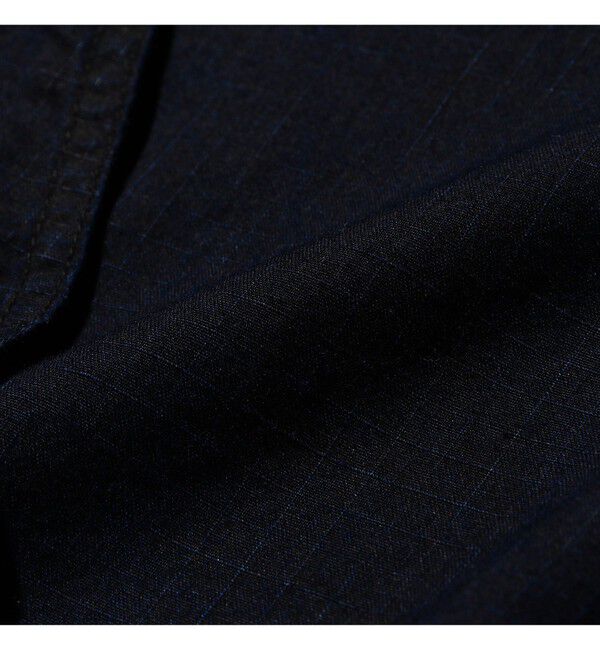 BEAMS「MIL Smock Indigo Rip Stop」|ブルゾン・スタジャン|